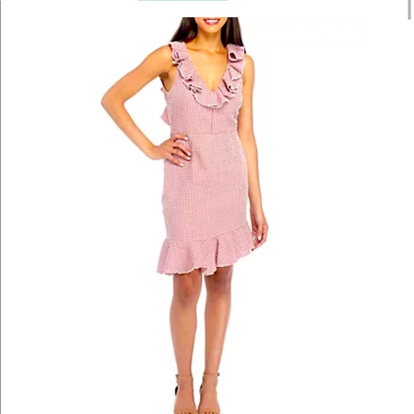 WAYF Dorian Mini Ruffle Hem Dress XL - Picture 3 of 10